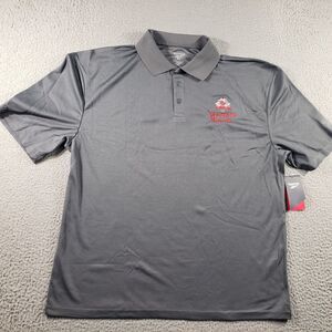 Reebok Shirt Men's XL Gray Short Sleeve Golf Polo NWT Valencia Casual Stretch
